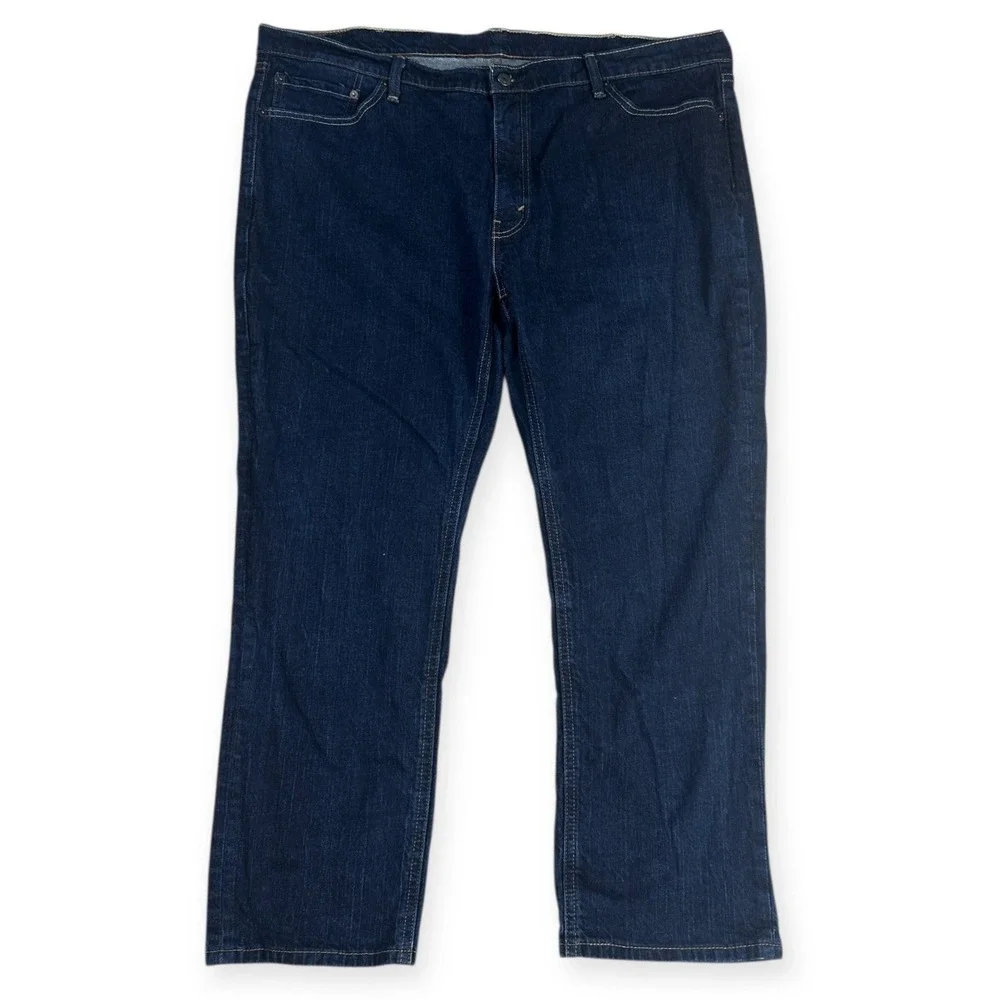 Levis 541 Athletic Fit Jeans Mens W46 L30 Dark Wash Blue Stretch Denim‎